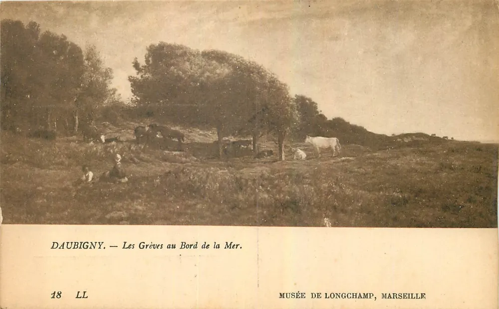 Daubigny — Ansicht der Strände am Meer — Musée de Longchamp, Marseille - Vorderseite