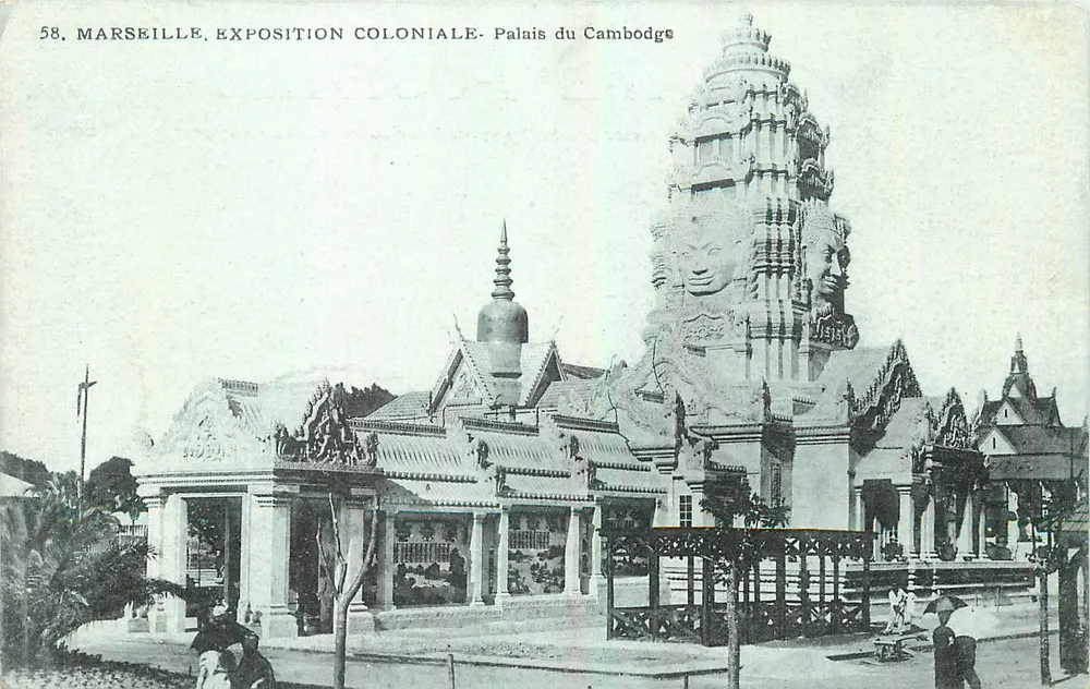 Marseille, Koloniaal Tentoonstelling - Paleis van Cambodja - Voorkant