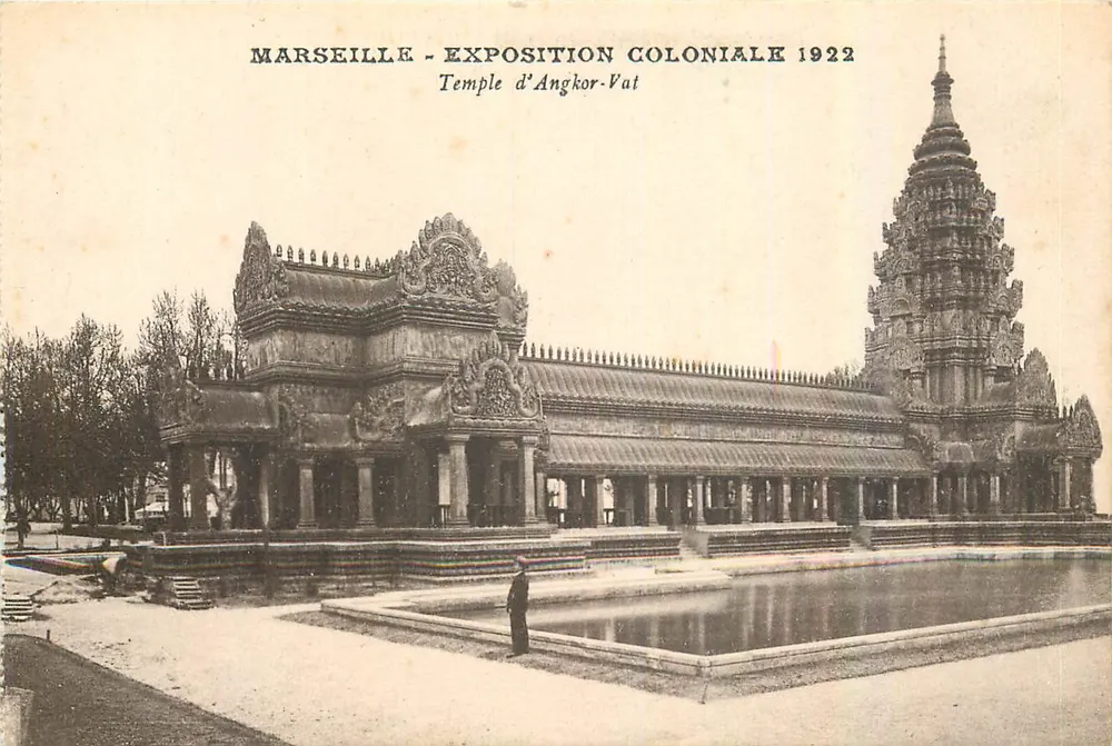 मार्सिले - 1922 के उपनिवेशीय प्रदर्शनी - अंग्कोर-वाट का मंदिर - आगे