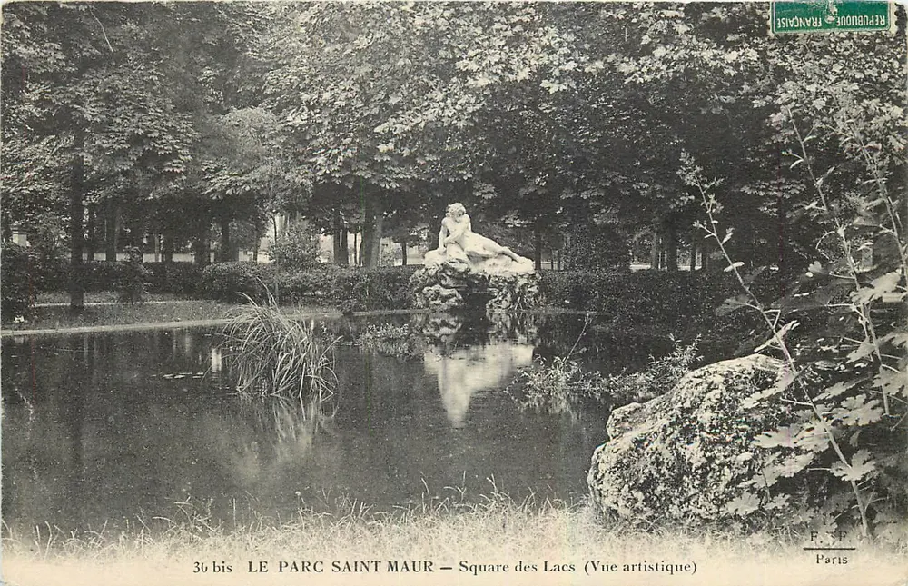 DER PARC SAINT MAUR — Square des Lacs (Kunstansicht) — F. P. Paris, n° 36 bis - Vorderseite