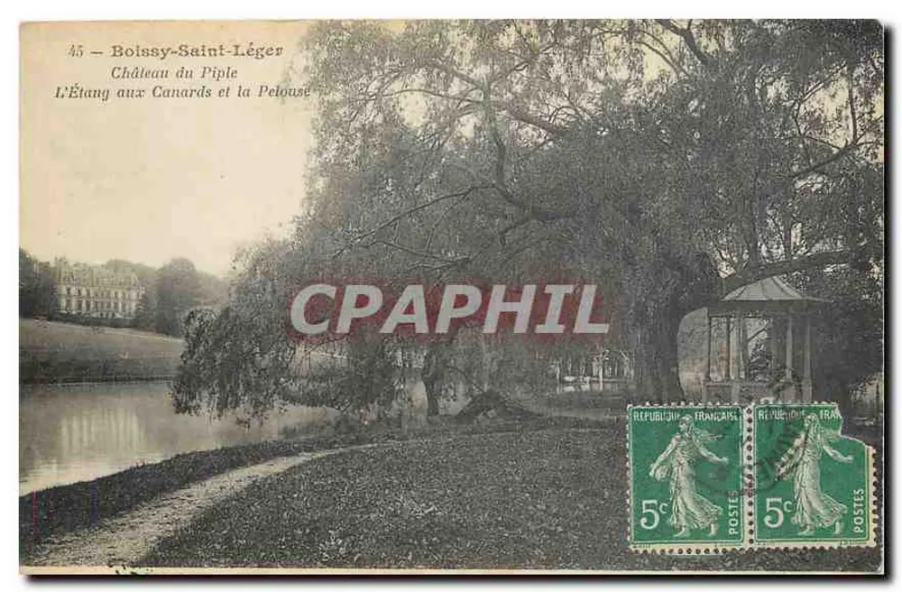 Boissy-Saint-Léger — Schloss Piple, Teich der Enten und der Rasen — Verleger nicht sichtbar - Vorderseite