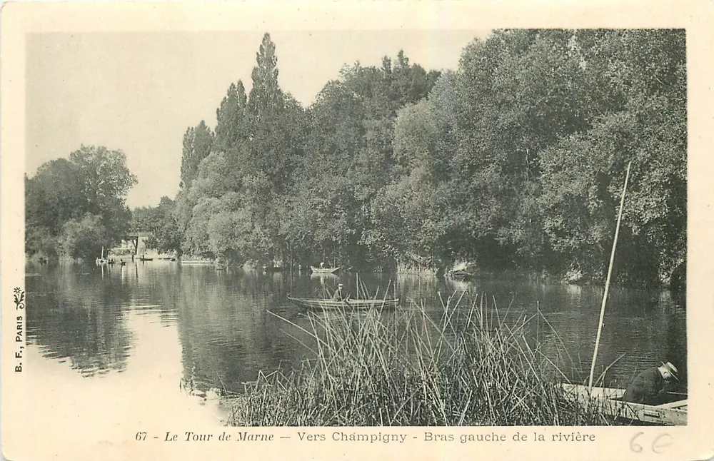 Der Tour de Marne — Vers Champigny — Linker Ufer der Fluss — B.F. Paris, n°67 - Vorderseite