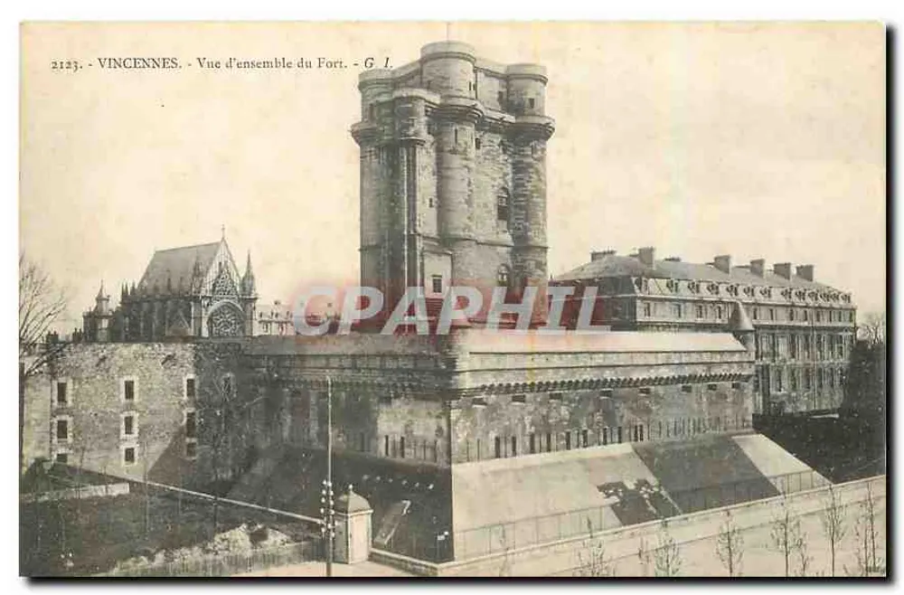 Vincennes — Vista geral do Forte — G. L. n° 2123 - Frente