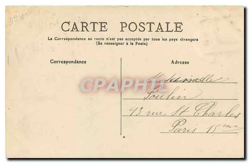 Bois de Vincennes — La Grotte du Lac Daumesnil — Édition Fleury, n°18 - Verso