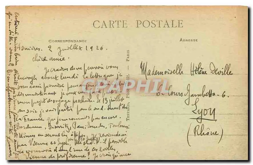 Bois de Vincennes — Lago Daumesnil — E.M. n°4673 - Verso