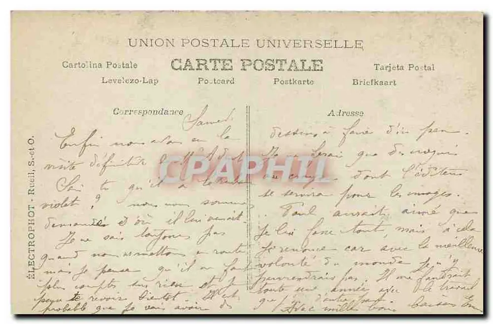 Castelo de La Malmaison — A Biblioteca — Rueil - Verso