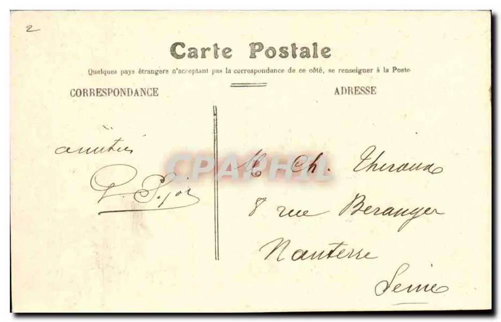 Angers — Boulevard du Château - Verso