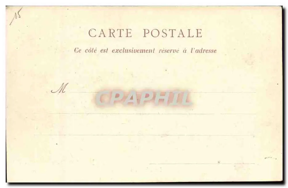 O Castelo — Angers — Coleção Phantes, n° M-L 18 - Verso