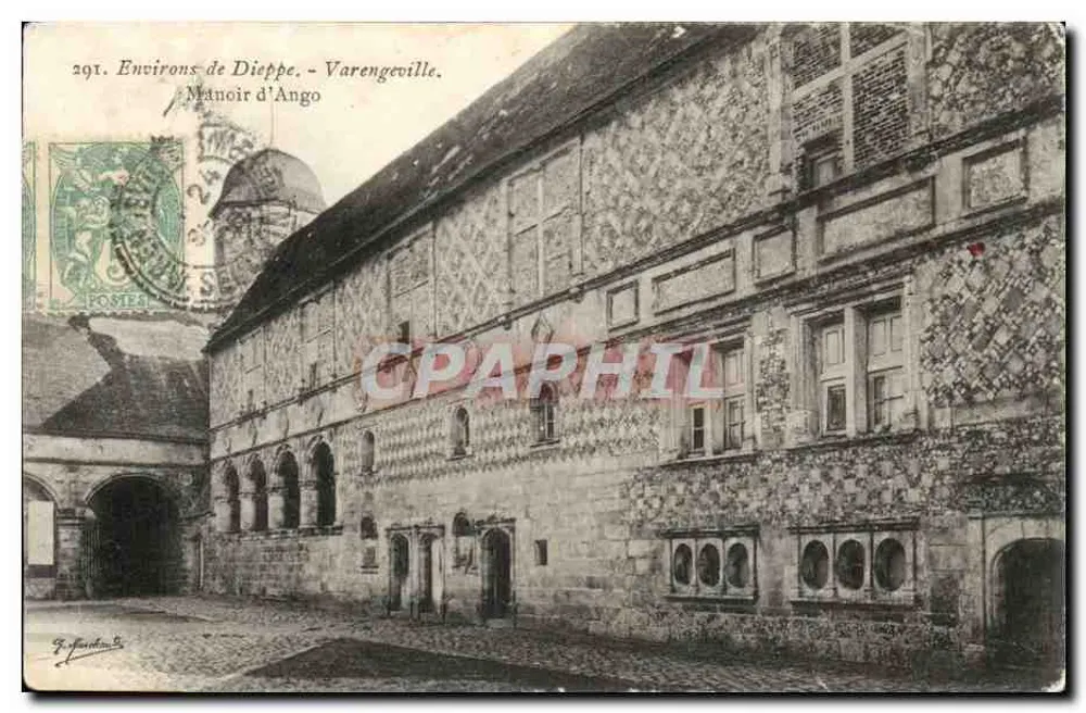 Varengeville - Manoir d'Ango — Éditeur J. Flandrin, n° 291 - Recto