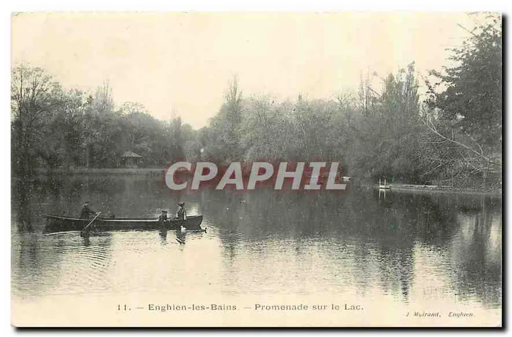 Enghien-les-Bains — Promenade sur le Lac — J. Muirand, Enghien - Recto
