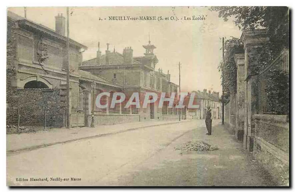 Neuilly-sur-Marne (S.-et O.) — As Escolas — Edição Blanchard, Neuilly-sur-Marne - Frente