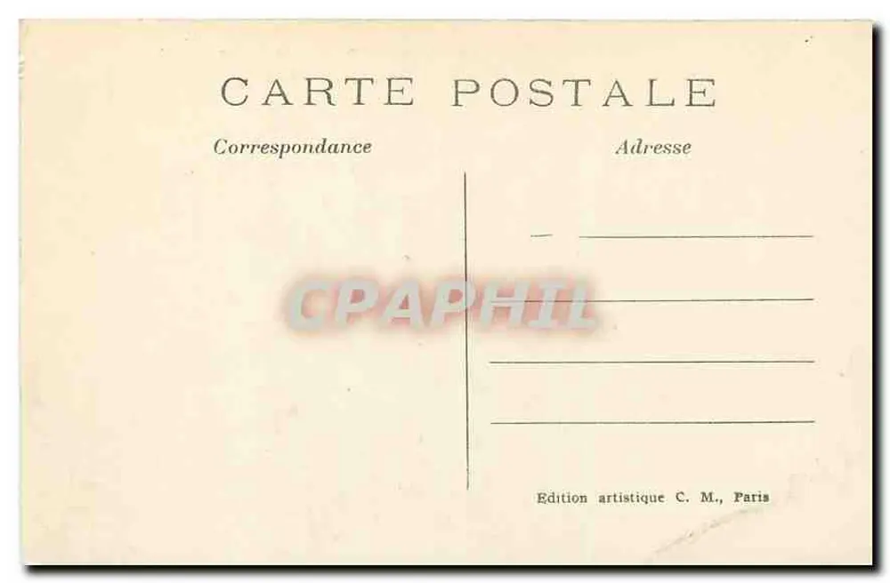 Vincennes — O Donjon — Edição artística C. M. - Verso