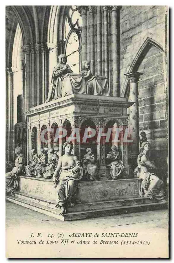 Grabmal von Ludwig XIII. und Anne von Bretagne — Abtei Saint-Denis — J.F. 14 (2) - Vorderseite