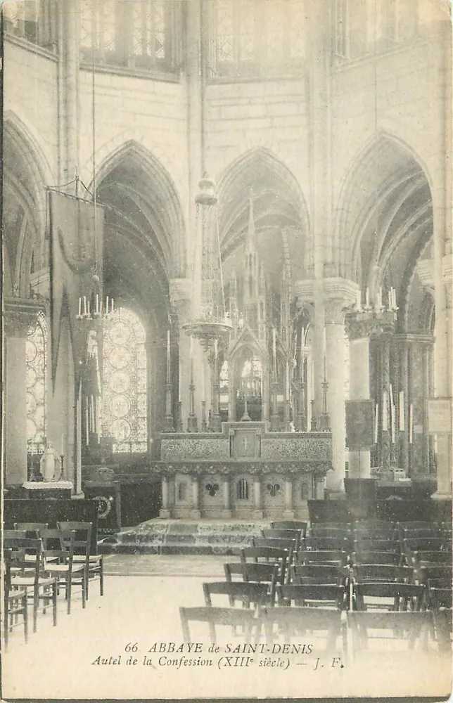 Altar da Confissão — Abadia de Saint-Denis — J. F. — n°66 - Frente