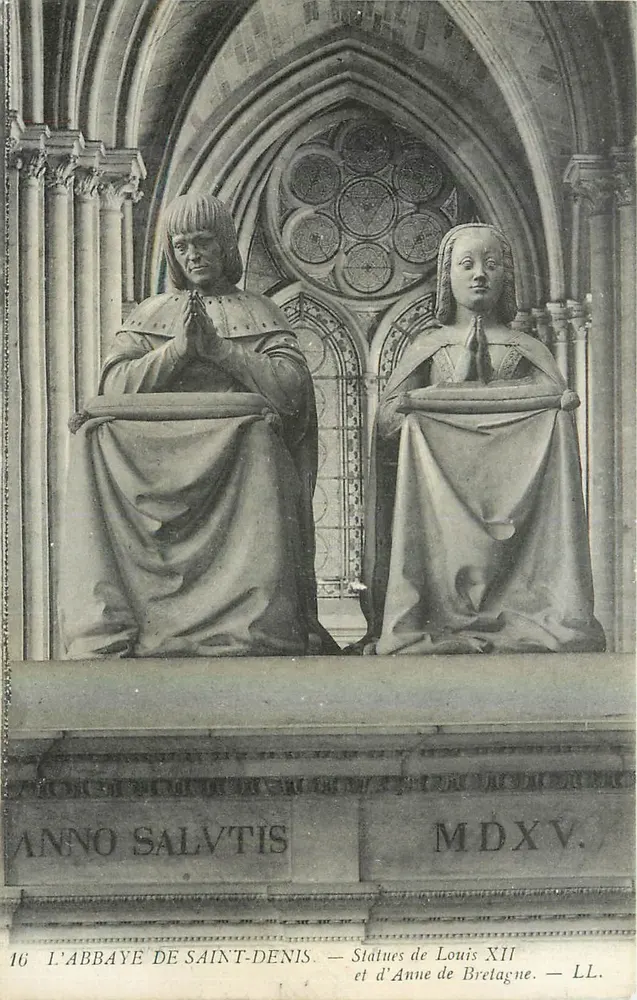 L'ABBAYE DE SAINT-DENIS — Statuen von Ludwig XII. und Anne von Bretagne — LL. n°16 - Vorderseite