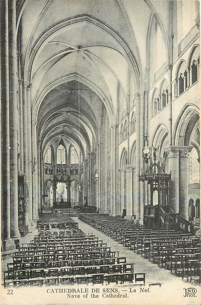 Catedral de Sens — A Nave — JND Phot. - Frente