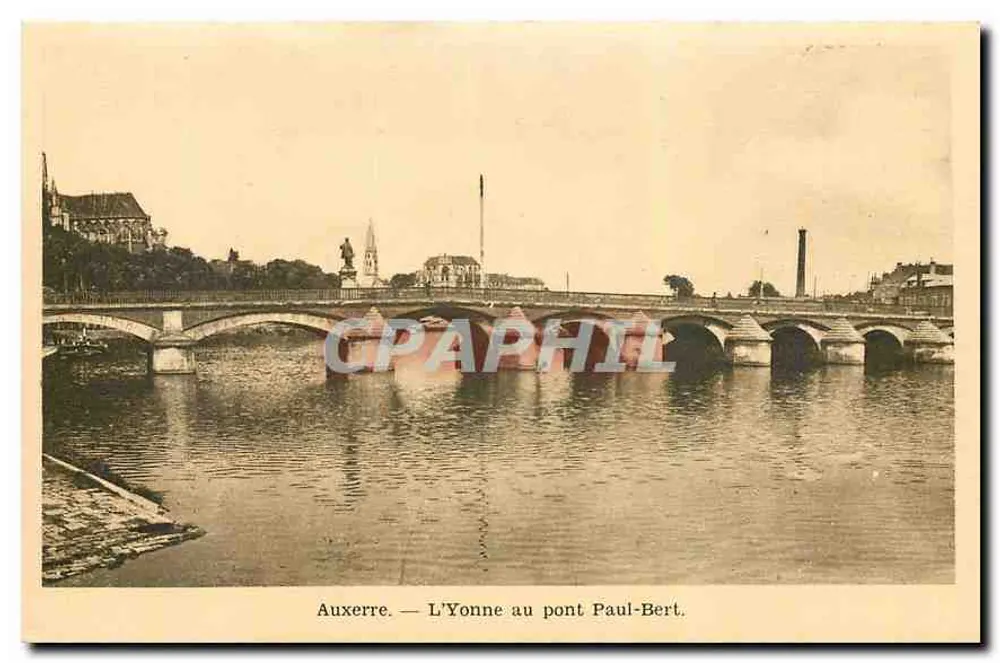 Auxerre — La Yonne sul ponte Paul-Bert - Recto