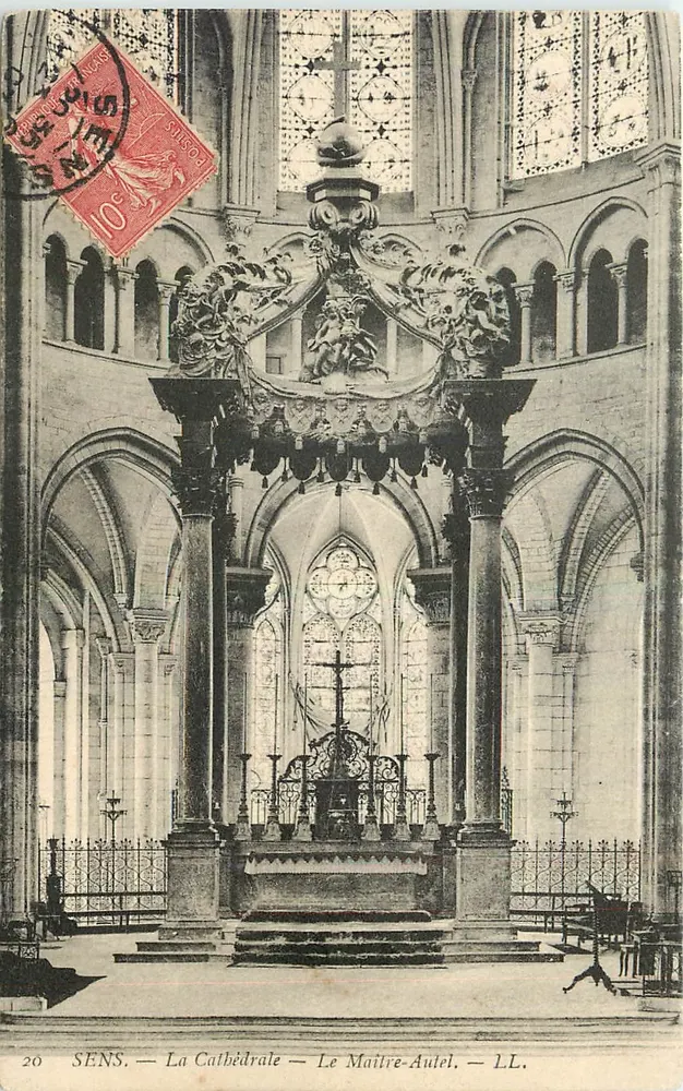 Sens — A Catedral — O Altar-Mestre — L.L. - Frente
