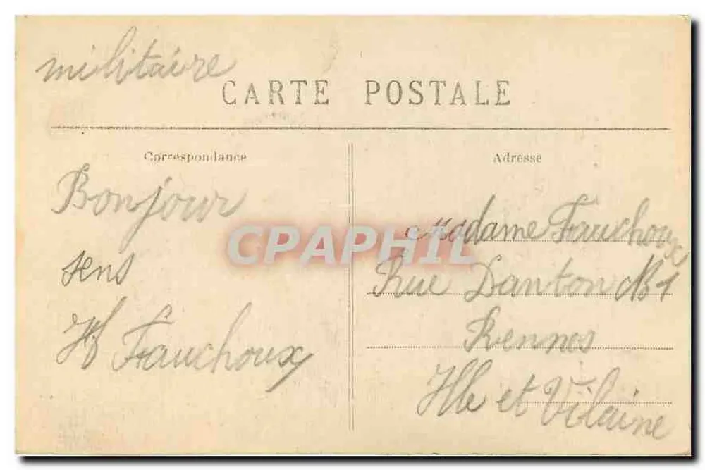 SENS (Yonne) — O Barão Thénard — Coleção J. D. Sens - Verso