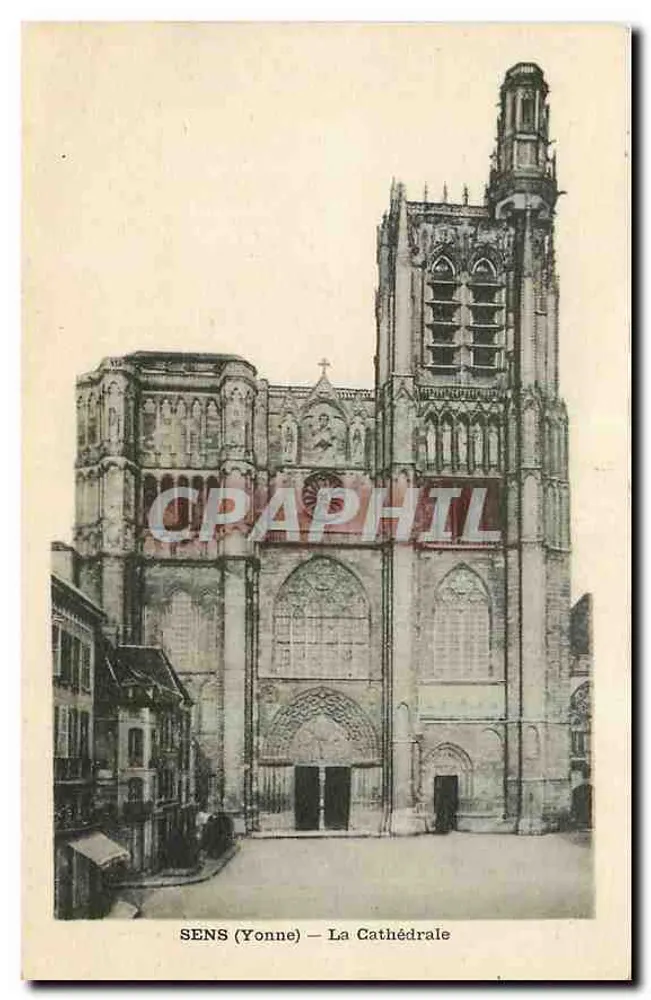 SENS (Yonne) — A Catedral — Edição J. D., Sens - Frente