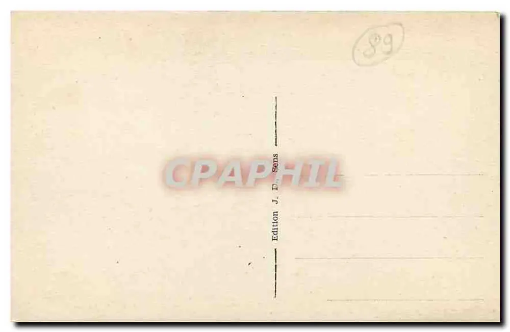 SENS (Yonne) — A Catedral — Edição J. D., Sens - Verso