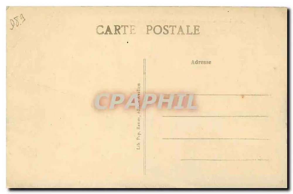 Tal der Cure — Digne und der See bei CHASTELUX — Lib. Pap. Haver, Verlag Avalon - Rückseite