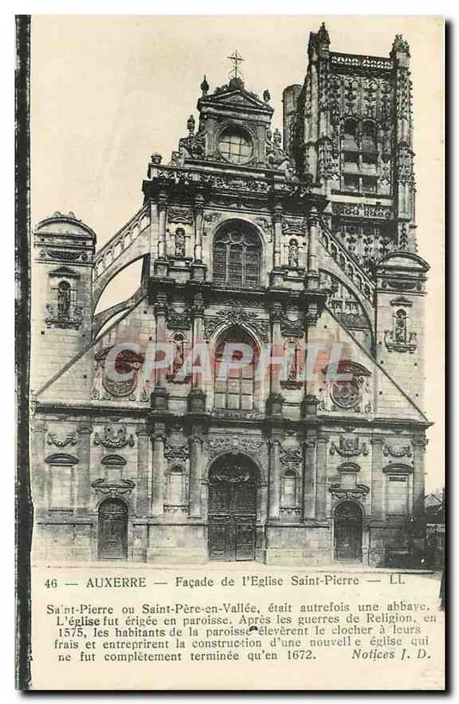 Auxerre — Facciata della Chiesa di San Pietro — LL 46 - Recto