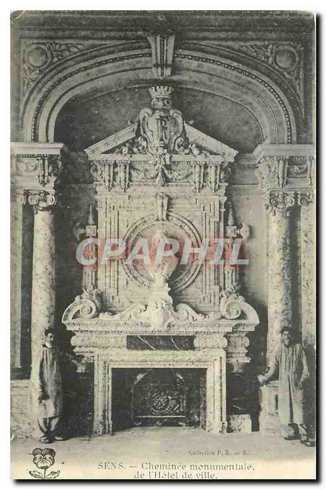 SENS — Cheminée monumentale, de l'Hôtel de ville — Collection P.R. — 5 - Recto