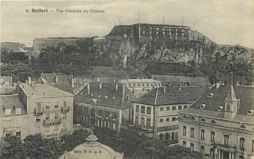 Belfort — Vue Générale du Château — Edit P.P. — B - Recto