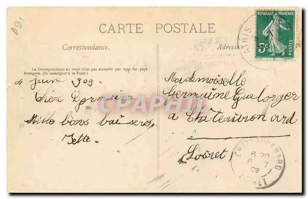 Athis-Mons (Seine) — Die Ufer der Seine — Burel, Verlag Ivry - Rückseite