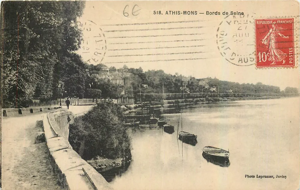 Athis-Mons — Bords de Seine — Foto Leprunier, Juvisy - Voorkant