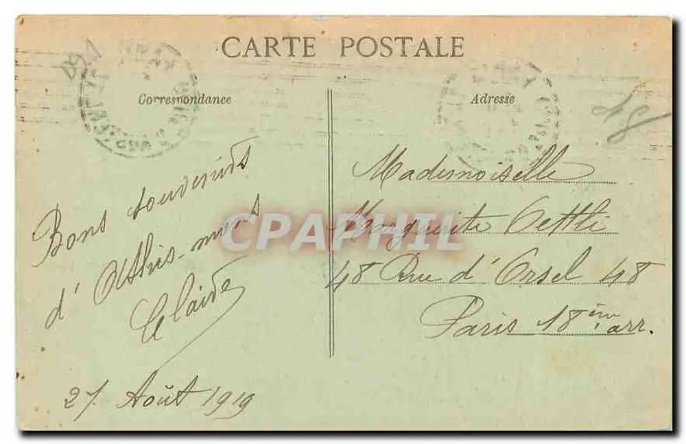 Athis-Mons — Bords de Seine — Foto Leprunier, Juvisy - Achterkant