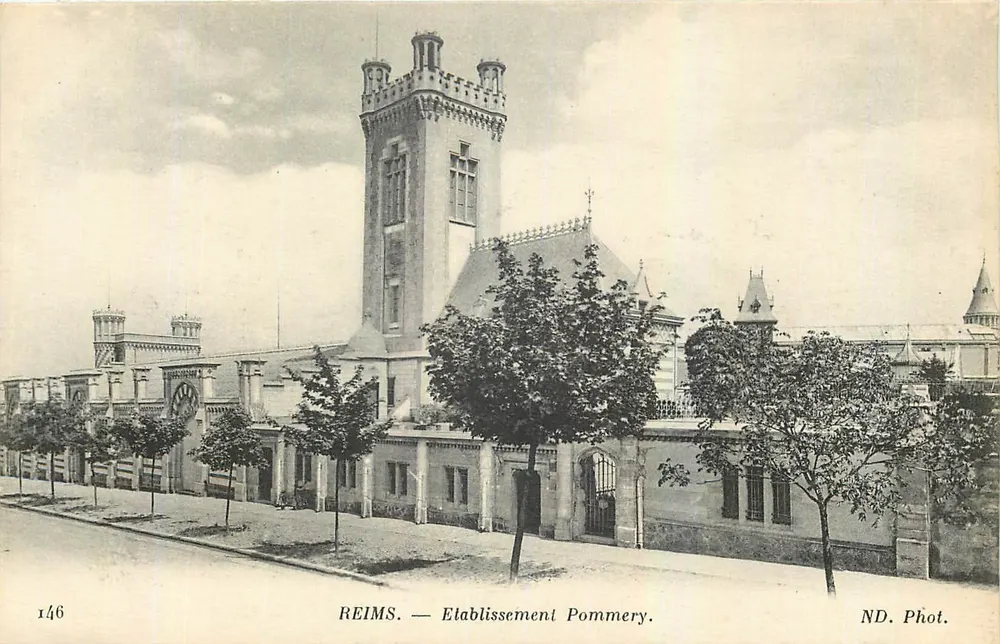 Reims — Estabelecimento Pommery — ND. Fot. - Frente