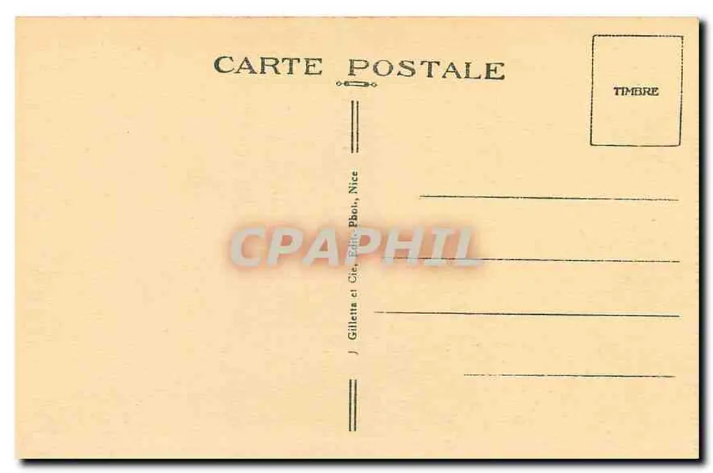 Gorges do Clans no inverno — Estrada de Beuïl (A.M.) — Gilletta et Cie, Editora, Nice - Verso