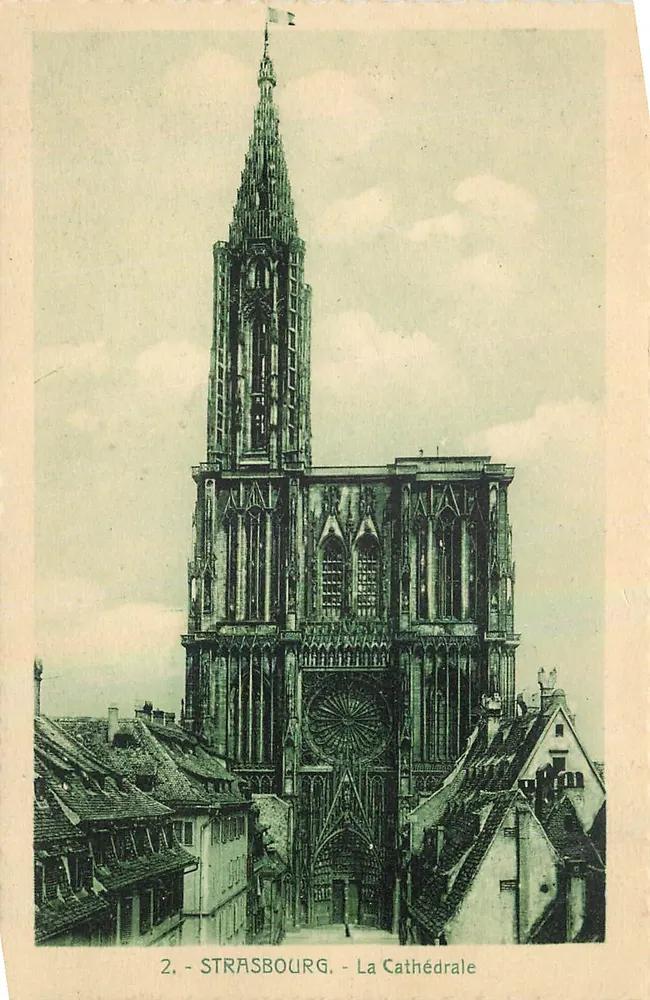 Estrasburgo - A Catedral — n° de série 2 - Frente