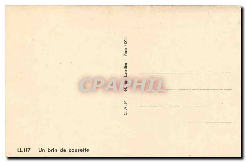Duas mulheres em traje tradicional — cena interior — C.A.P. Letellier Paris (15e) - Verso