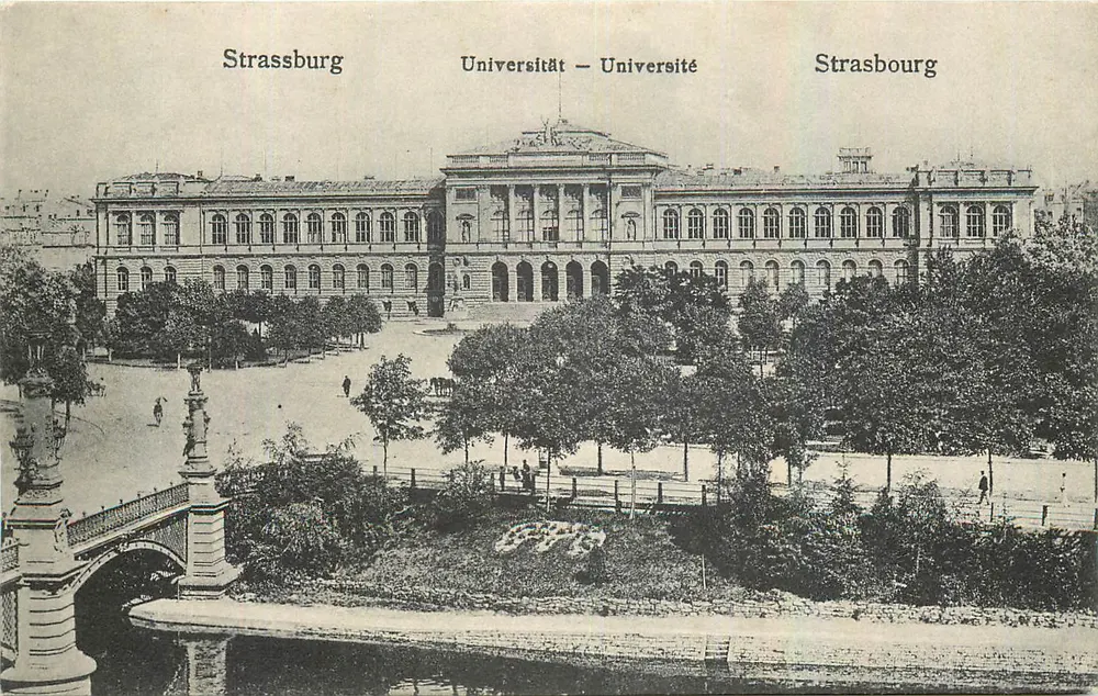 Strasbourg — Universidade — vista do prédio principal — editor não identificado - Frente