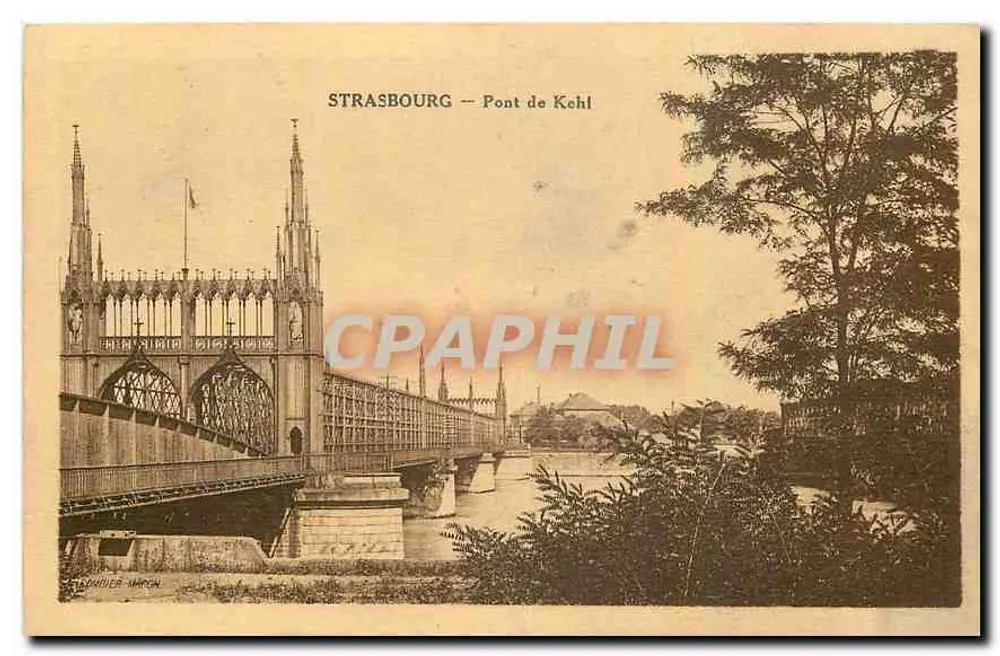 Strasbourg — Ponte de Kehl — editor Bonnier Imp. Cambray - Frente
