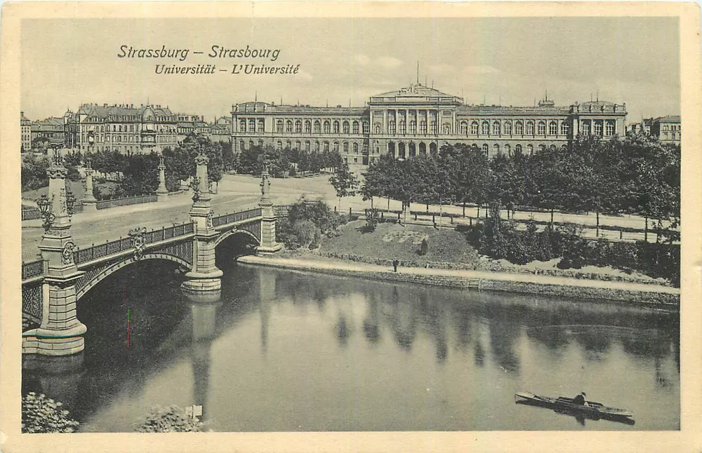 Estrasburgo — A Universidade — Editor Ernst H. Glürke, n° 5876 - Frente