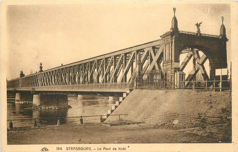 Straasburg - De brug van Kehl - uitgever Alain Théodore - Voorkant