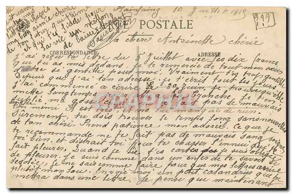 Ruinen des Schlosses Kaysersberg — Unsere alte Elsass — Ad. Walck, Saint-Dié - n° 14354 - Rückseite