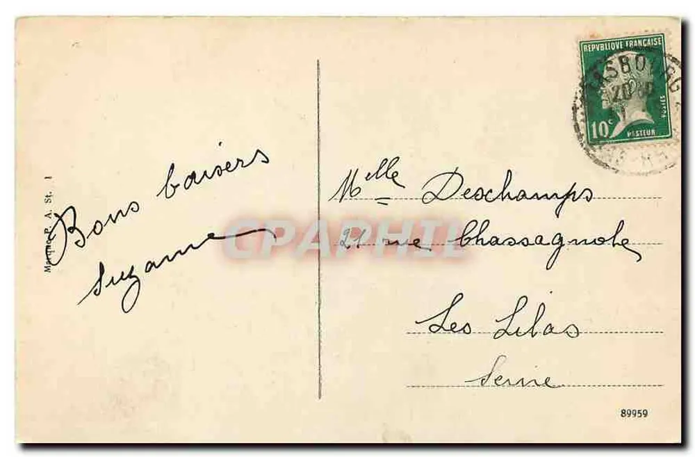 Strasbourg — Vista panorâmica — editor não identificado - Verso