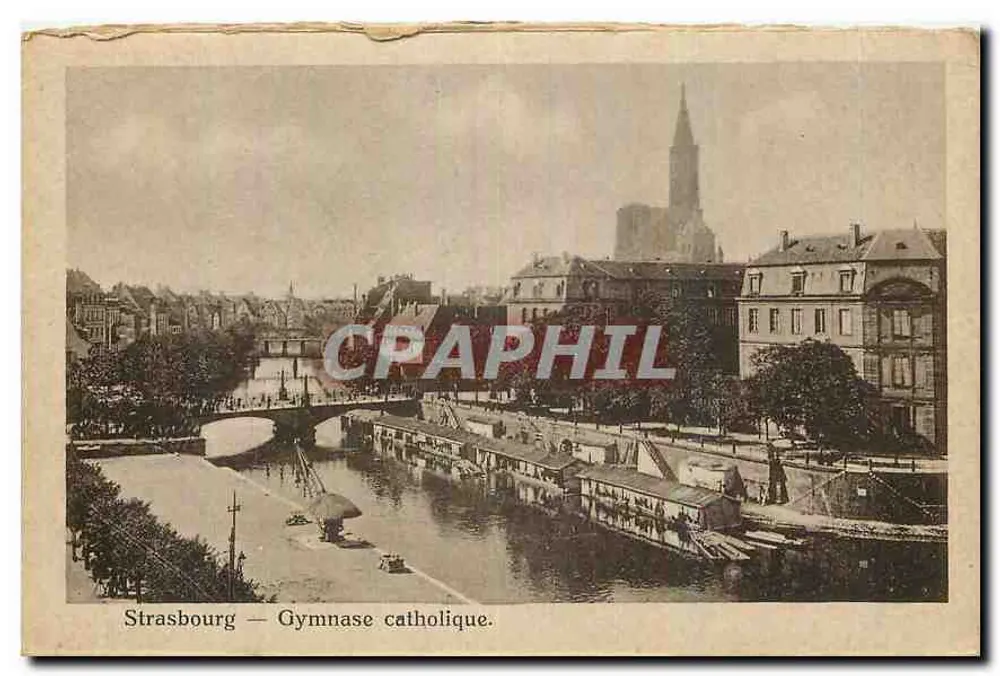 Strasbourg — Ginásio Católico — Maison d'Édition d'Art alsacien - Frente