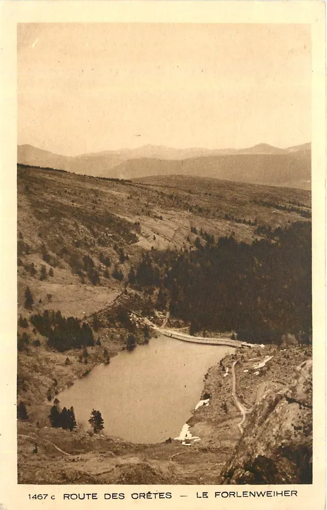 Rota das Crêtes — O Forlenweiher — Editor Braun & Cie, Dornach - Frente
