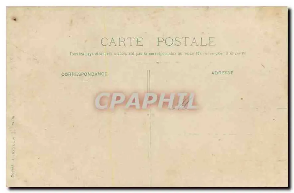 Tournes du Ballon d'Alsace — 1908 — unidentified publisher - Back