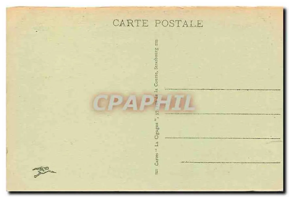 Le Hohneck (alt. 1366 m.) vu des Rochers du Frankenthal — Cartes « La Gigegue », Strasbourg - Verso