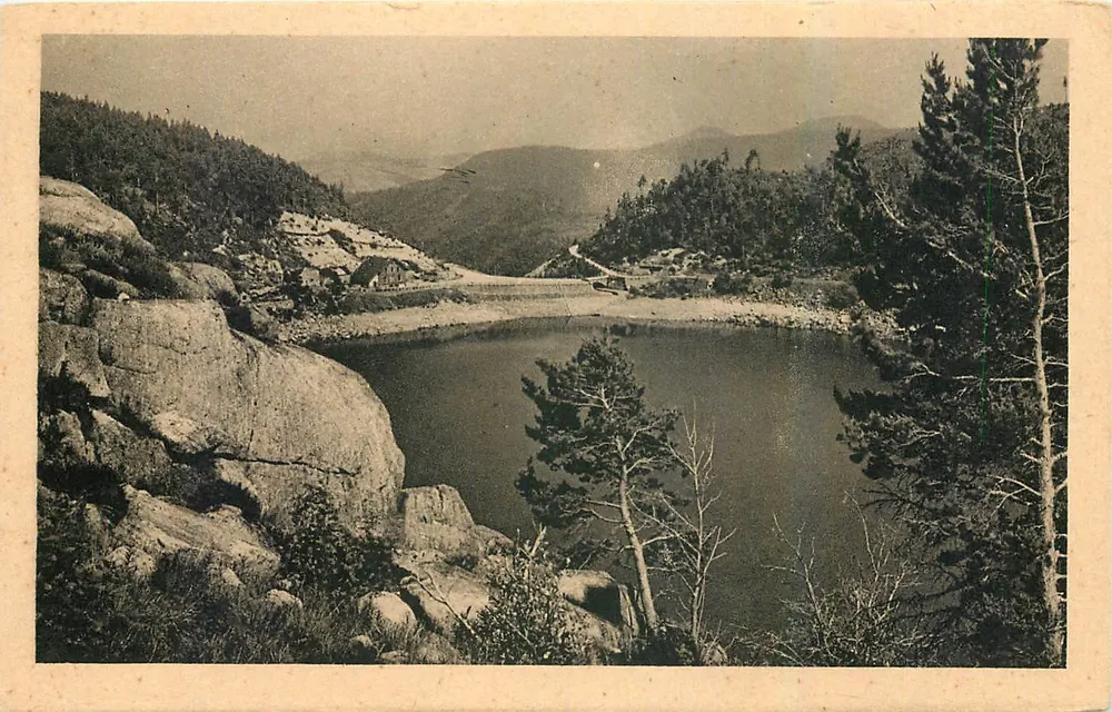Lago Negro (Hautes-Vosges) — vista panorâmica — editor Félix Leib, Strasbourg - Frente