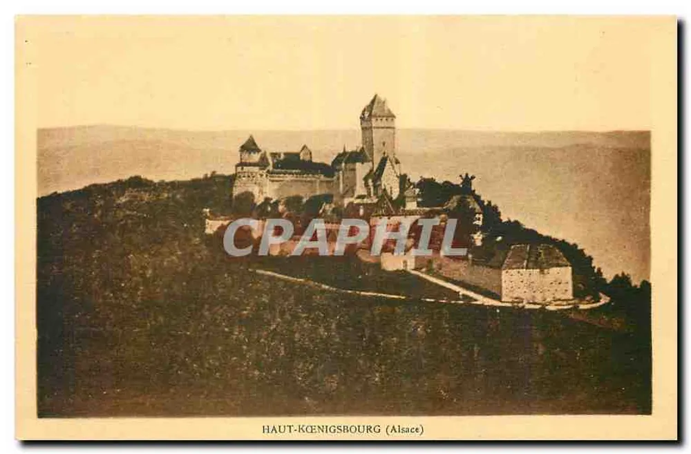 Zamek Haut-Kœnigsbourg — Alzacja — wydawca Félix Lniub, Strażsburg - Awers