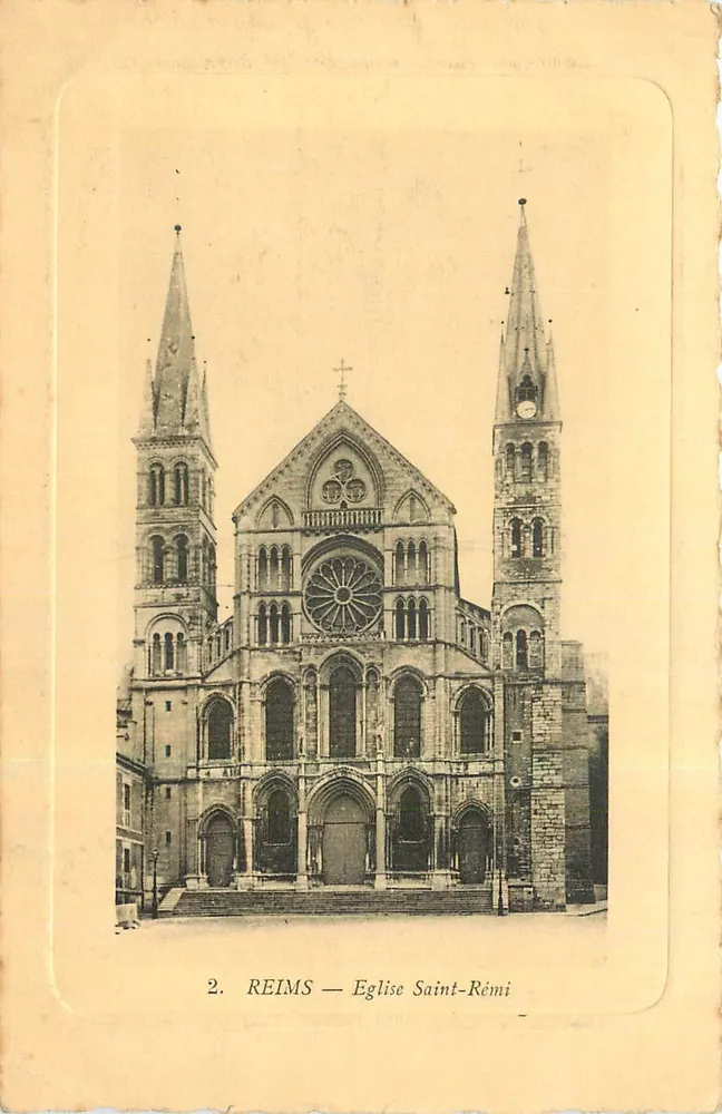 Reims — Kerk van Saint-Rémi — Uitgever E.D. n°2 - Voorkant
