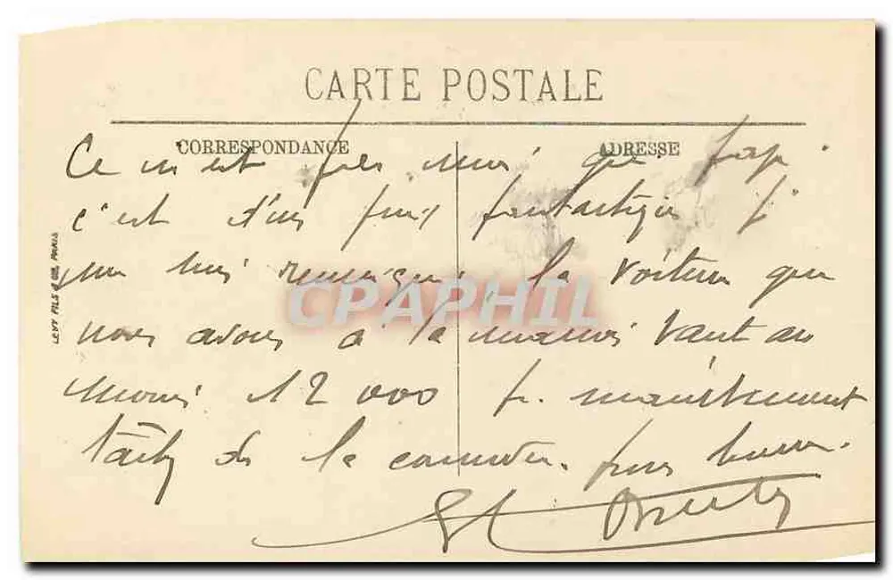 Paris — A Conciergerie — LL. — n° 571 - Verso